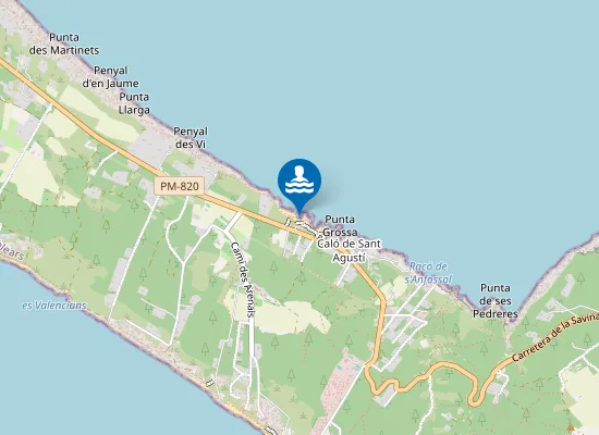 Map of Platja Ses Platetes