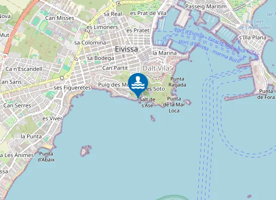 Map of Platja dels Molins