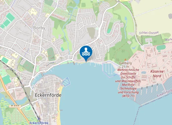 Map of OSTS ECKERNFOERDE BORBY