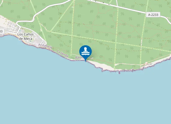 Map of Playa de la Cortina