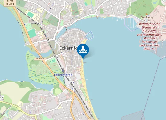 Map of OSTS ECKERNFOERDE AM DANG