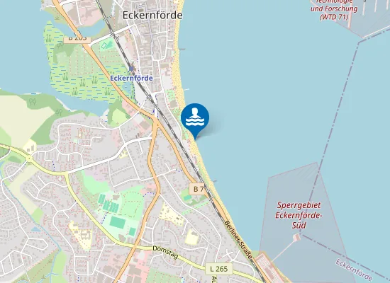 Map of OSTS ECKERNFOERDE HAUPTSTRAND