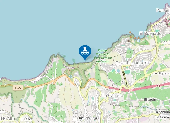 Map of Playa de la Fajana