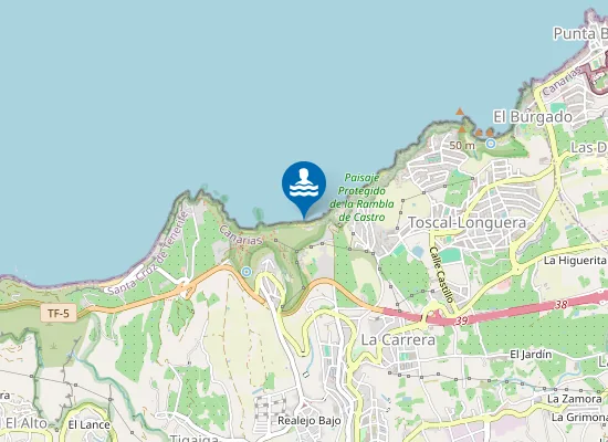 Map of Playa de la Fajana