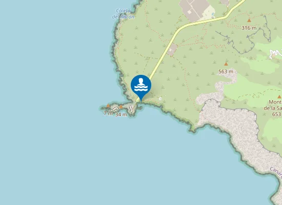 Map of Playa de la Ballenita