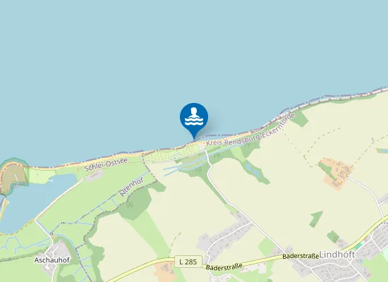 Map of OSTS LINDHOEFT AM CAMPINGPLATZ