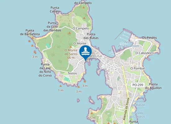 Map of Praia de Semuíño
