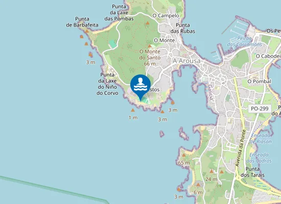 Map of Praia Do Con De Testos