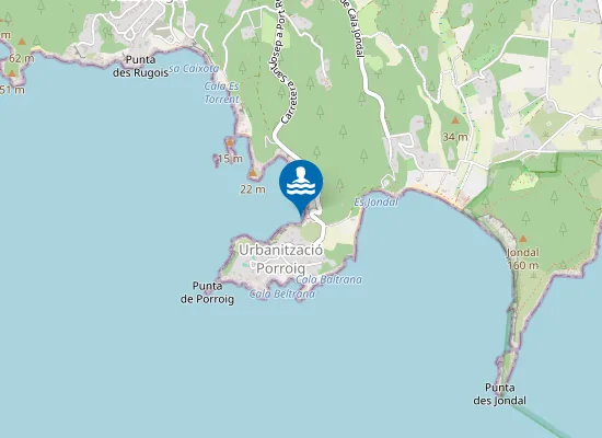 Map of Cala de Porroig