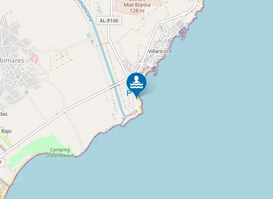 Map of Playazo de Villaricos