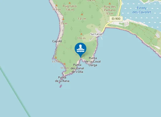 Map of Es Canal de s'Olla
