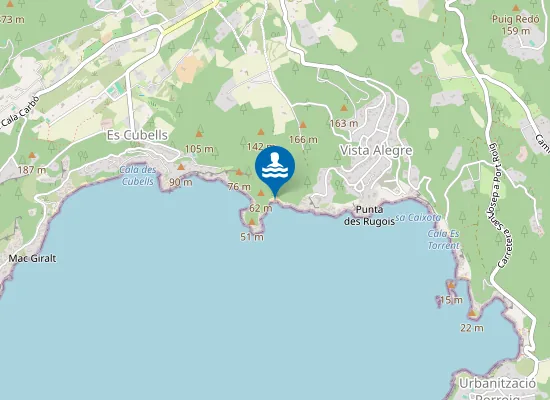Map of Platja De Ses Ovelles