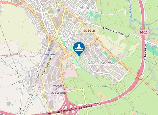 Map of Playa del lago Alonso