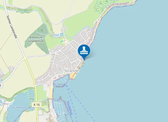 Map of OSTS STRANDE MITTE KURSTRAND