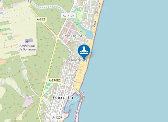 Map of Playa de Las Marinas-Bolaga