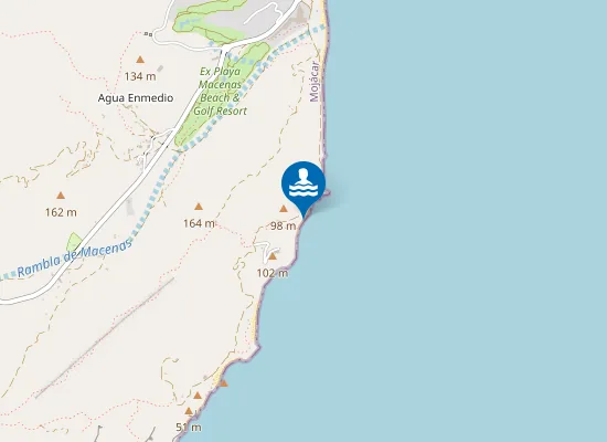 Map of Playa Fuente las Cabras