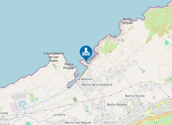 Map of Playa De Los Carabineros