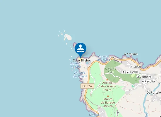 Map of Praia Dos Cristais