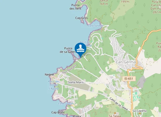 Map of Platja de sa Galera