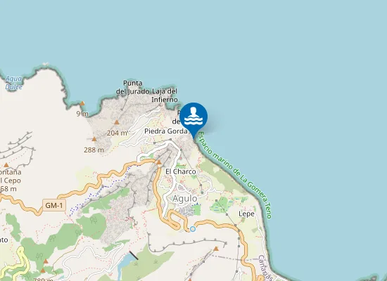 Map of Playita Del Pescante De Agulo