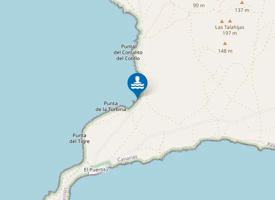 Map of Playa De Los Ojos