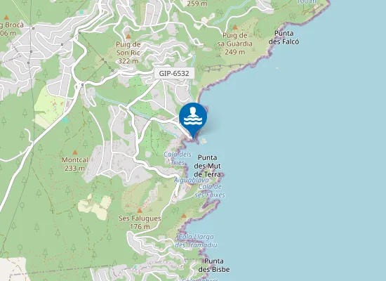 Map of Plataforma de Fornells