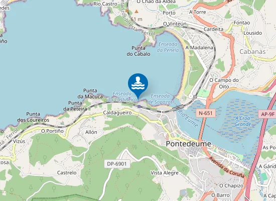Map of Praia do Cura
