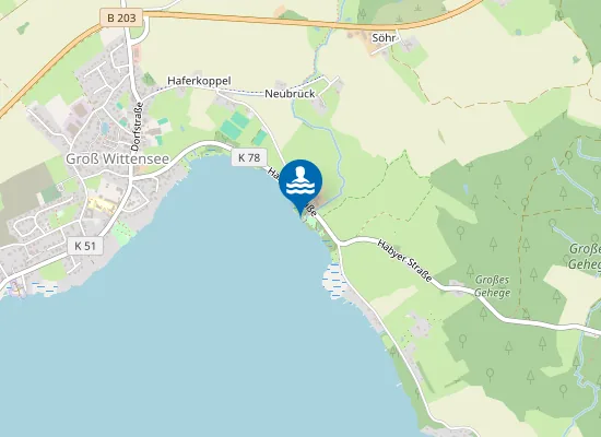 Map of WITTENSEE GROSS WITTENSEE GEMEINDEBADESTELLE