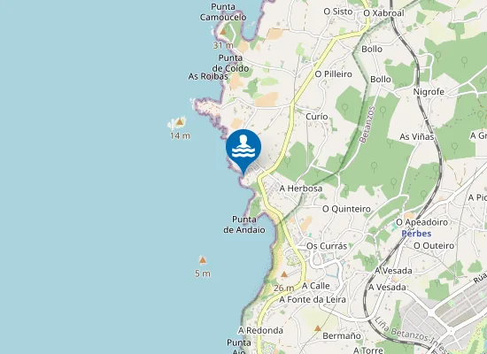 Map of Praia dos Gatos