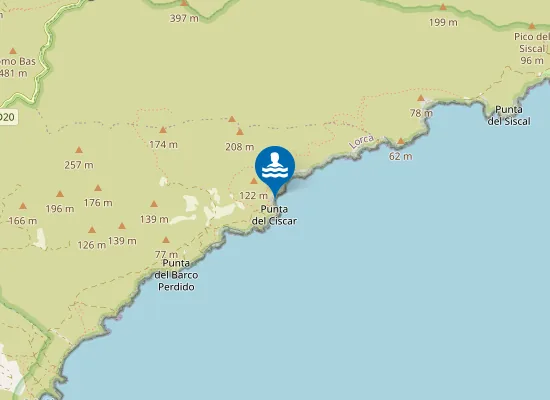 Map of Cala Del Ciscar