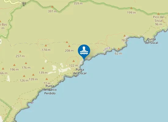 Map of Playa de Baja Mar