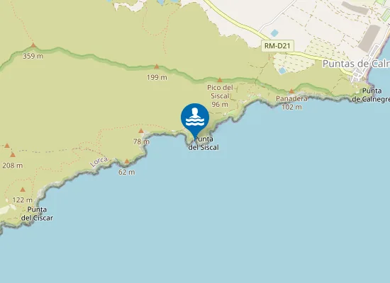 Map of Cala San Pedro