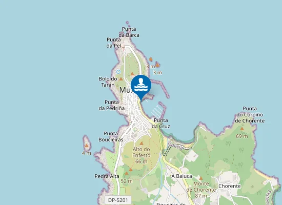 Map of Praia das Lanchas