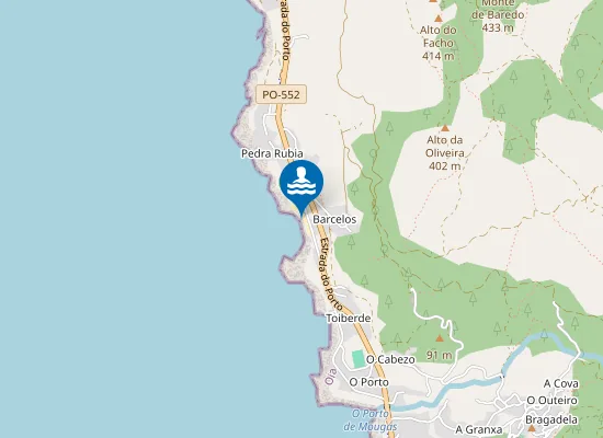 Map of A Area Das Vesadas