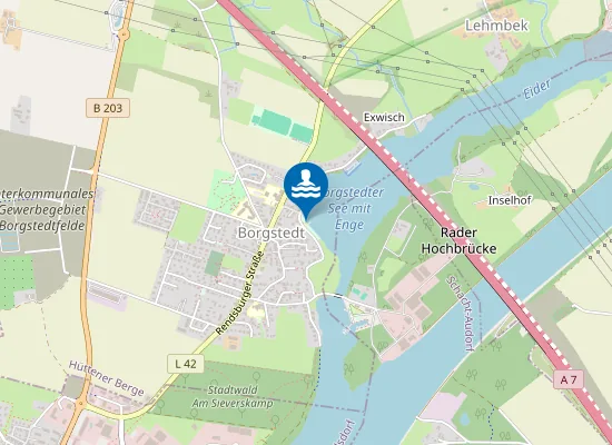 Map of BORGSTEDTER ENGE BORGSTEDT