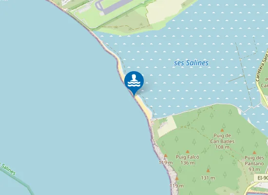 Map of Platja Pont de Baix