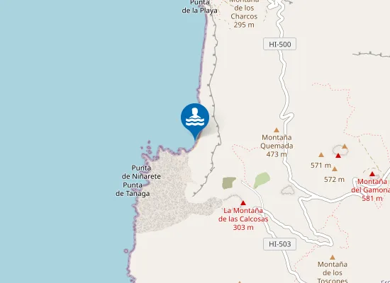 Map of Playa De Los Negros