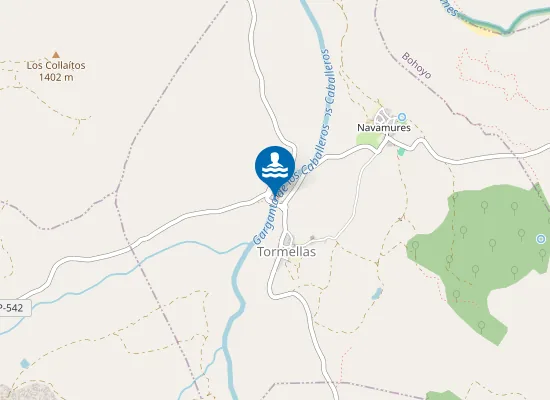 Map of Playa Fluvial de Tormellas