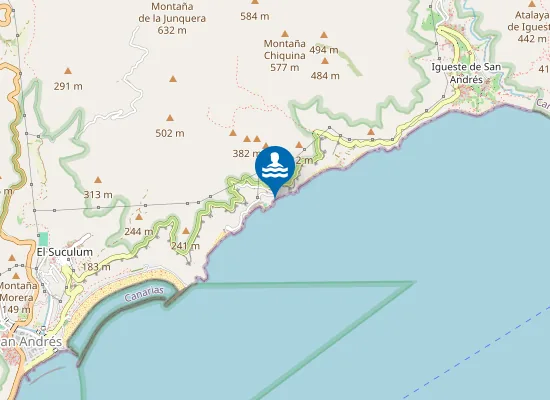 Map of Playa Fea