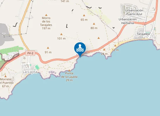 Map of Playa Laja del Corral