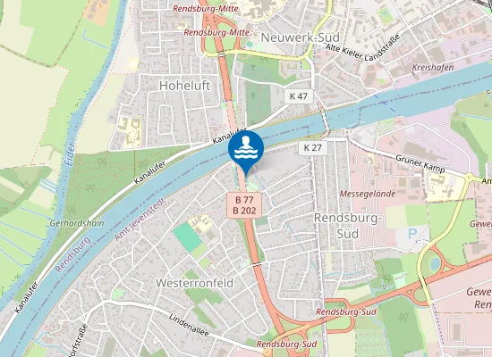 Map of BADESEE WESTERROENFELD BADEANSTALT