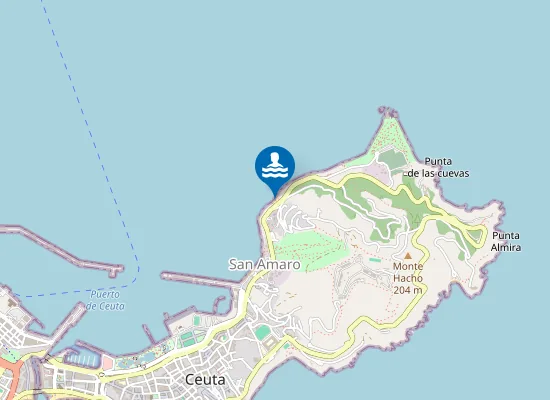 Map of Playa de la Bolera