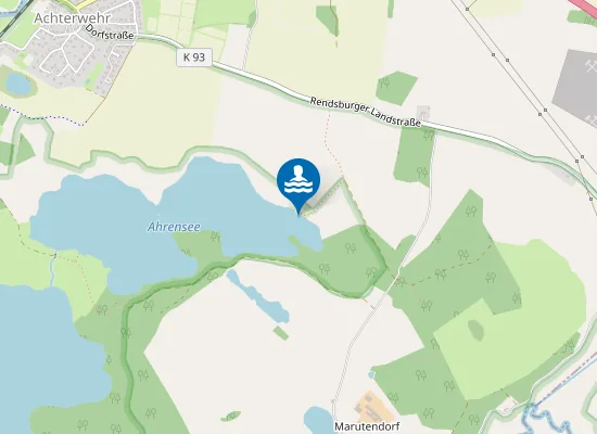 Map of Ahrensee Achterwehr