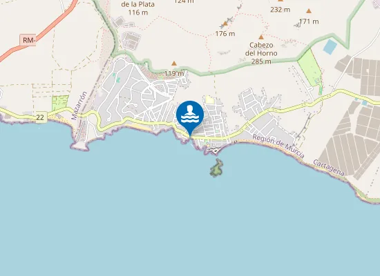 Map of Playa Maestro Romero
