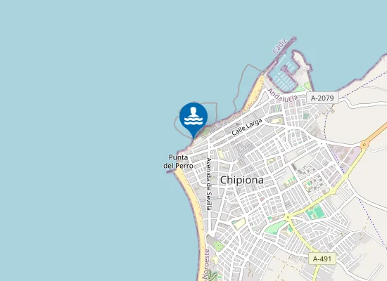 Map of Playa de las Canteras