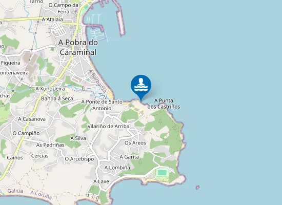 Map of Praia de Santo Antonio