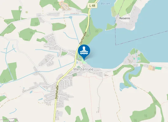 Map of WESTENSEE GEMEINDEBADESTELLE WESTENSEE