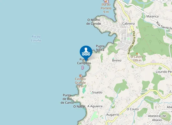 Map of Cala Camposa