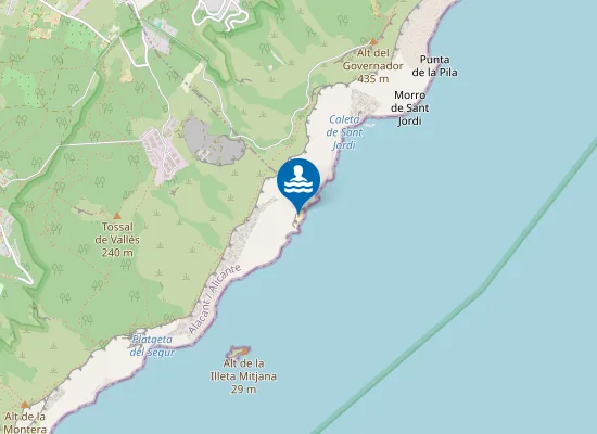 Map of Platgeta dels Ponts