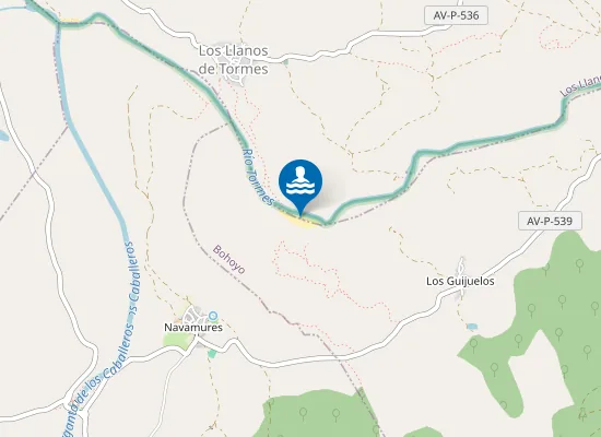 Map of Playa Fluvial de El Molino